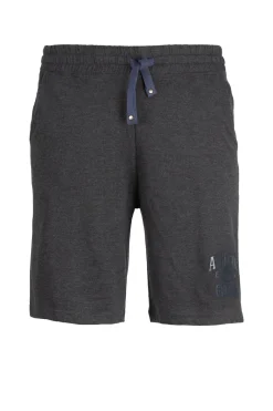 Pantaloncino sportivo in jersey con stampa e lacci in contrasto