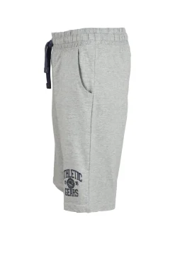 Pantaloncino sportivo in jersey con stampa e lacci in contrasto