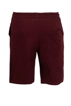 Pantaloncino sportivo in jersey con stampa e lacci in contrasto