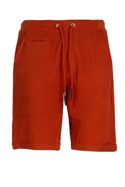Pantaloncino sportivo in cotone nido d'ape