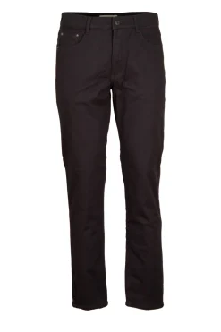 Pantalone 5 tasche in twill elasticizzato foderato