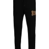 Pantalone jogger in felpa con coulisse e polsino alla caviglia