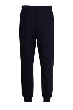 Pantalone jogger in felpa con coulisse e polsino alla caviglia