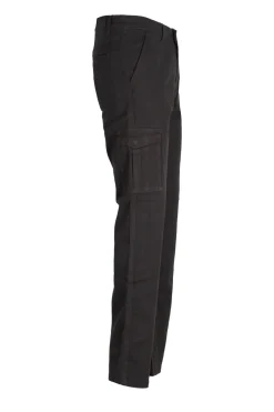 Pantalone tasca america con tasconi in twill elasticizzato
