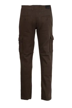 Pantalone tasca america con tasconi in twill elasticizzato
