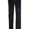 Pantalone tasca america in velluto elasticizzato 2000 righe