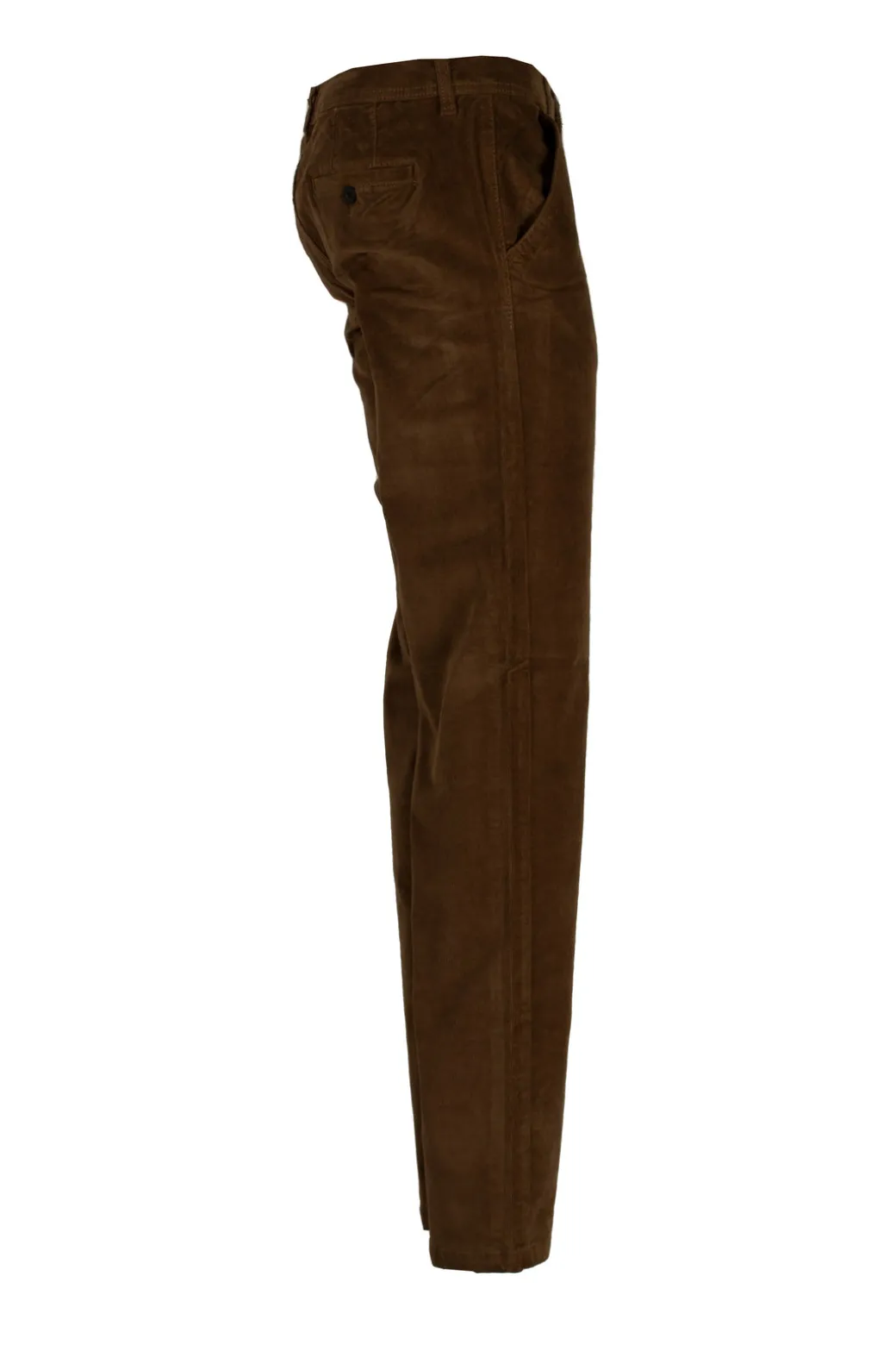 Pantalone tasca america in velluto elasticizzato 2000 righe