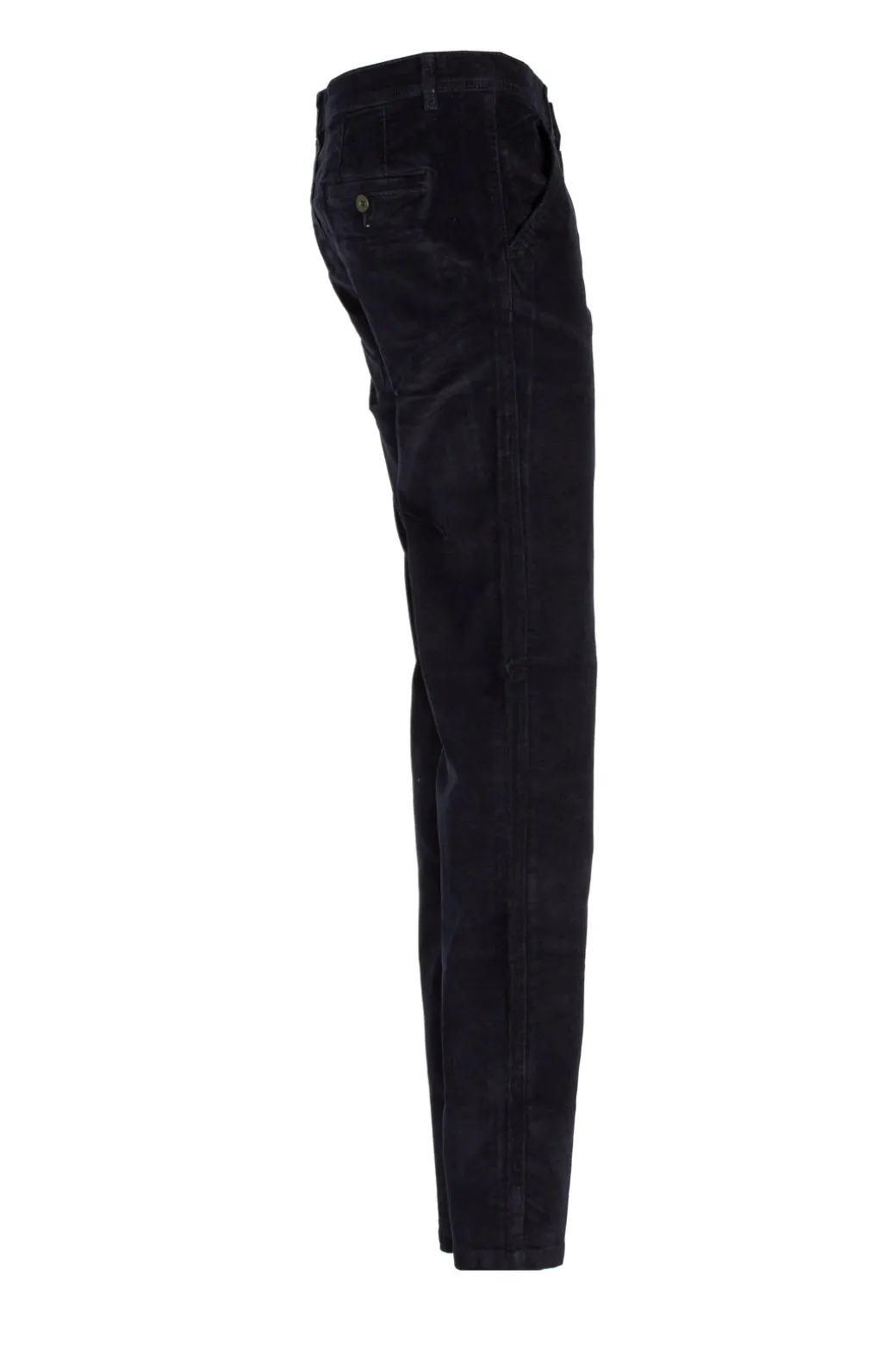 Pantalone tasca america in velluto elasticizzato 2000 righe