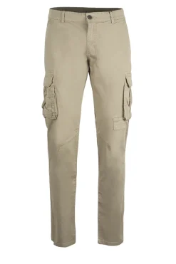 Pantaloni cargo twill di cotone slim fit