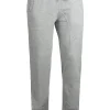 Pantaloni sport con polsini e logo ricamato su tasca