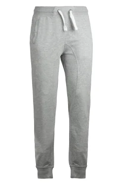 Pantaloni sport con polsini e logo ricamato su tasca