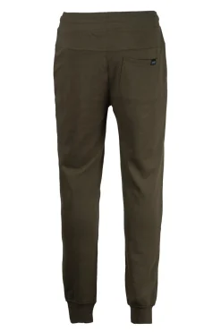 Pantaloni sport con polsini e logo ricamato su tasca
