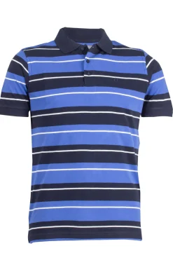 Polo in cotone piquet a righe