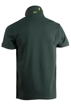 Polo in cotone piquet con stampa sul retro-collo