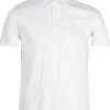 Polo in cotone slub con logo in rilievo sul cuore