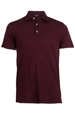 Polo manica corta con ricamo e tre bottoni