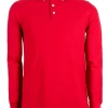 Polo manica lunga in cotone piquet