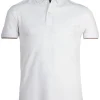 Polo uomo manica corta in cotone piquet con bordini