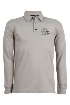 Polo uomo manica lunga in caldo cotone jersey
