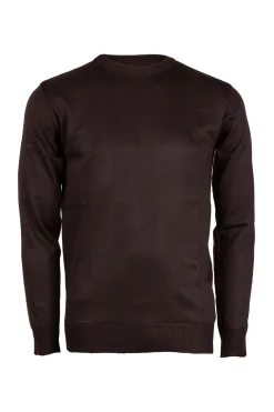 Pullover girocollo in poliestere uomo