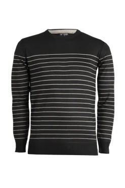 Pullover girocollo multiriga
