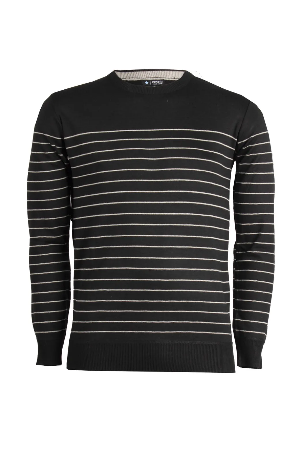 Pullover girocollo multiriga