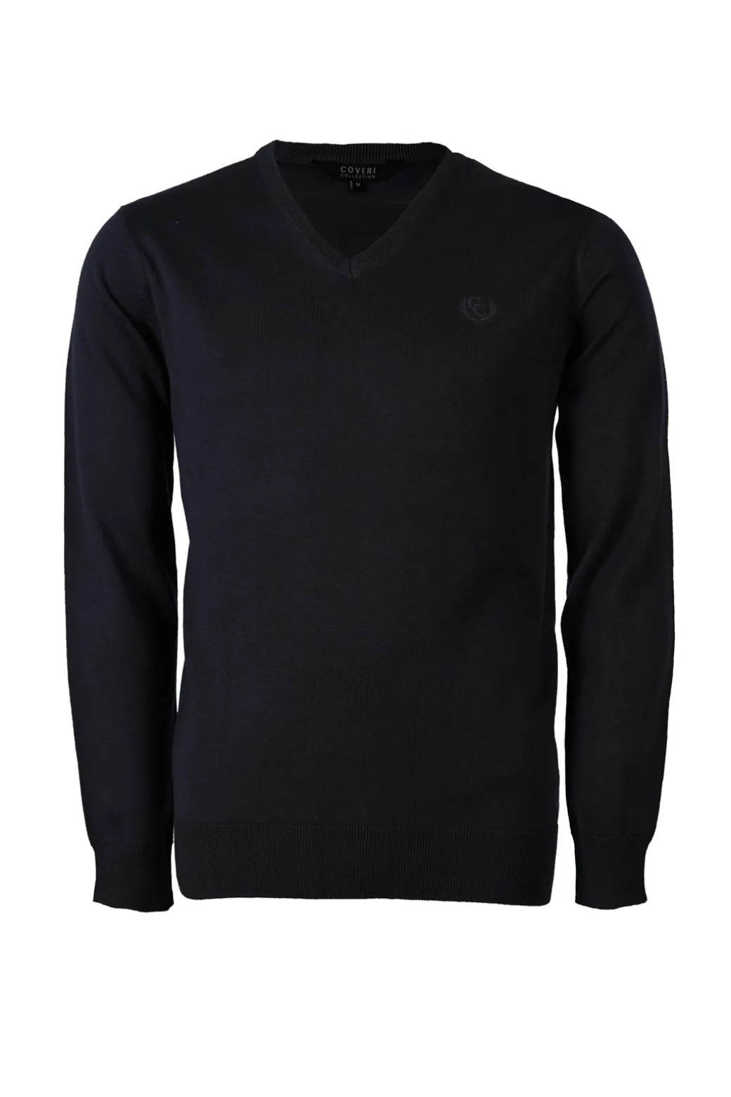 Pullover scollo a V in puro cotone