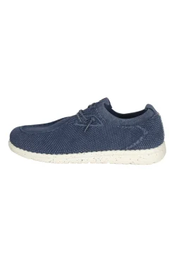 Scarpa stringata in morbido tessuto elasticizzato