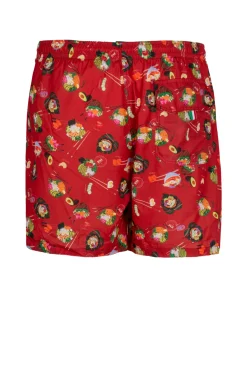 Shorts mare uomo Made in Italy motivo ramen