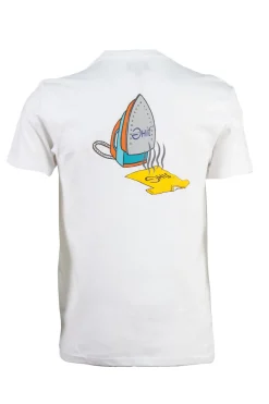 T-shirt Ghit Milano tinta unita con stampa su petto e schiena