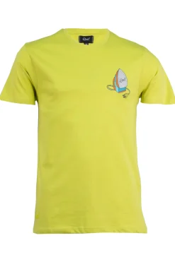 T-shirt Ghit Milano tinta unita con stampa su petto e schiena