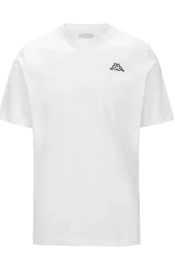 T-shirt girocollo con logo Kappa sul petto