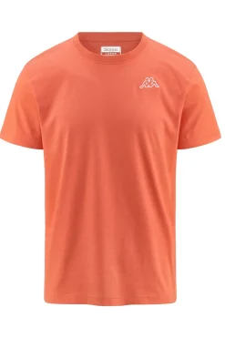 T-shirt girocollo con logo Kappa sul petto