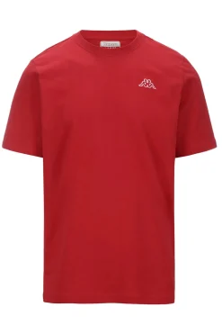 T-shirt girocollo con logo Kappa sul petto