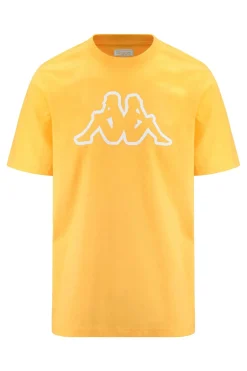 T-shirt girocollo con logo Kappa sul petto