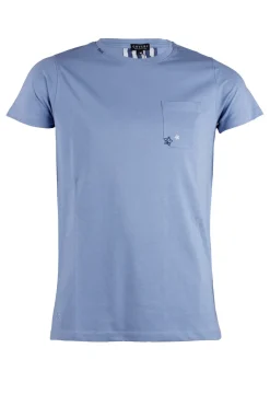T-Shirt girocollo con ricami a contrasto