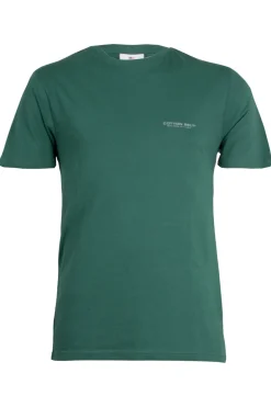 T-shirt girocollo Cotton Belt tinta unita con logo stampato sul petto