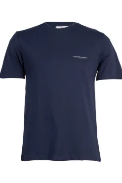 T-shirt girocollo Cotton Belt tinta unita con logo stampato sul petto