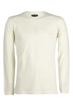 T-shirt girocollo in cotone elasticizzato con logo sul cuore