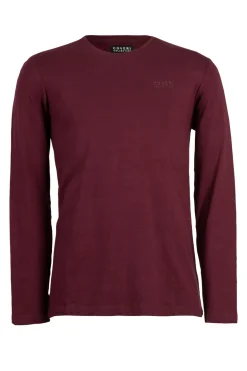 T-shirt girocollo in cotone elasticizzato con logo sul cuore