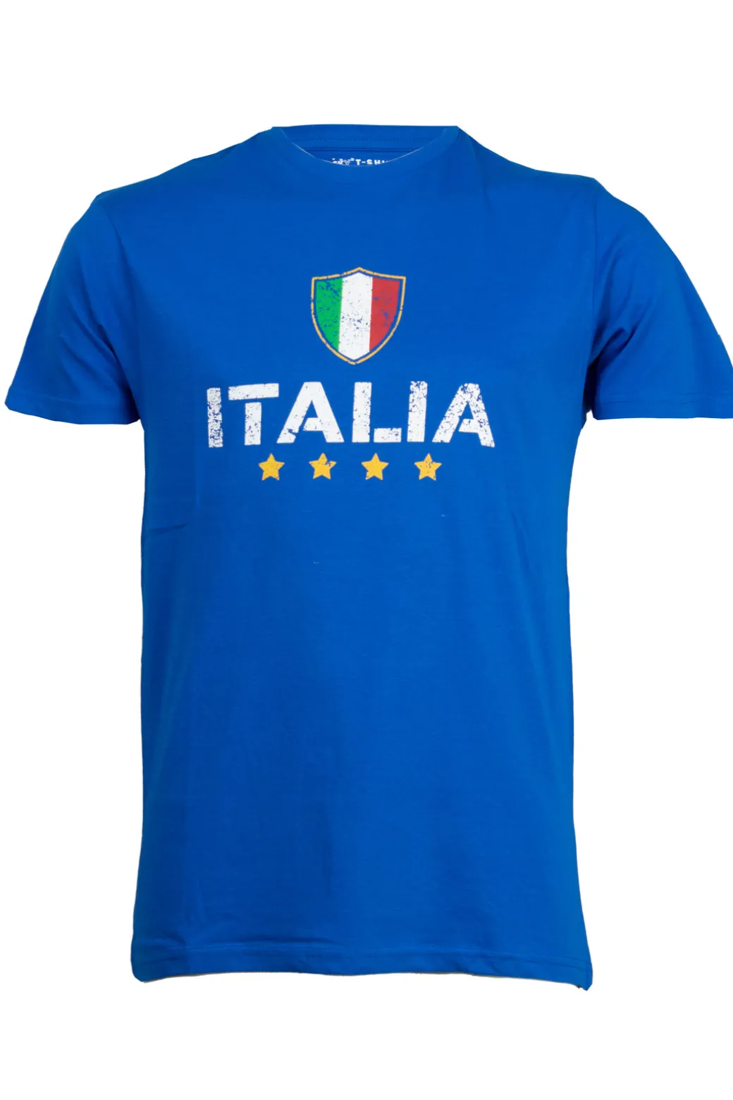 T-shirt girocollo manica corta con stampa Italia