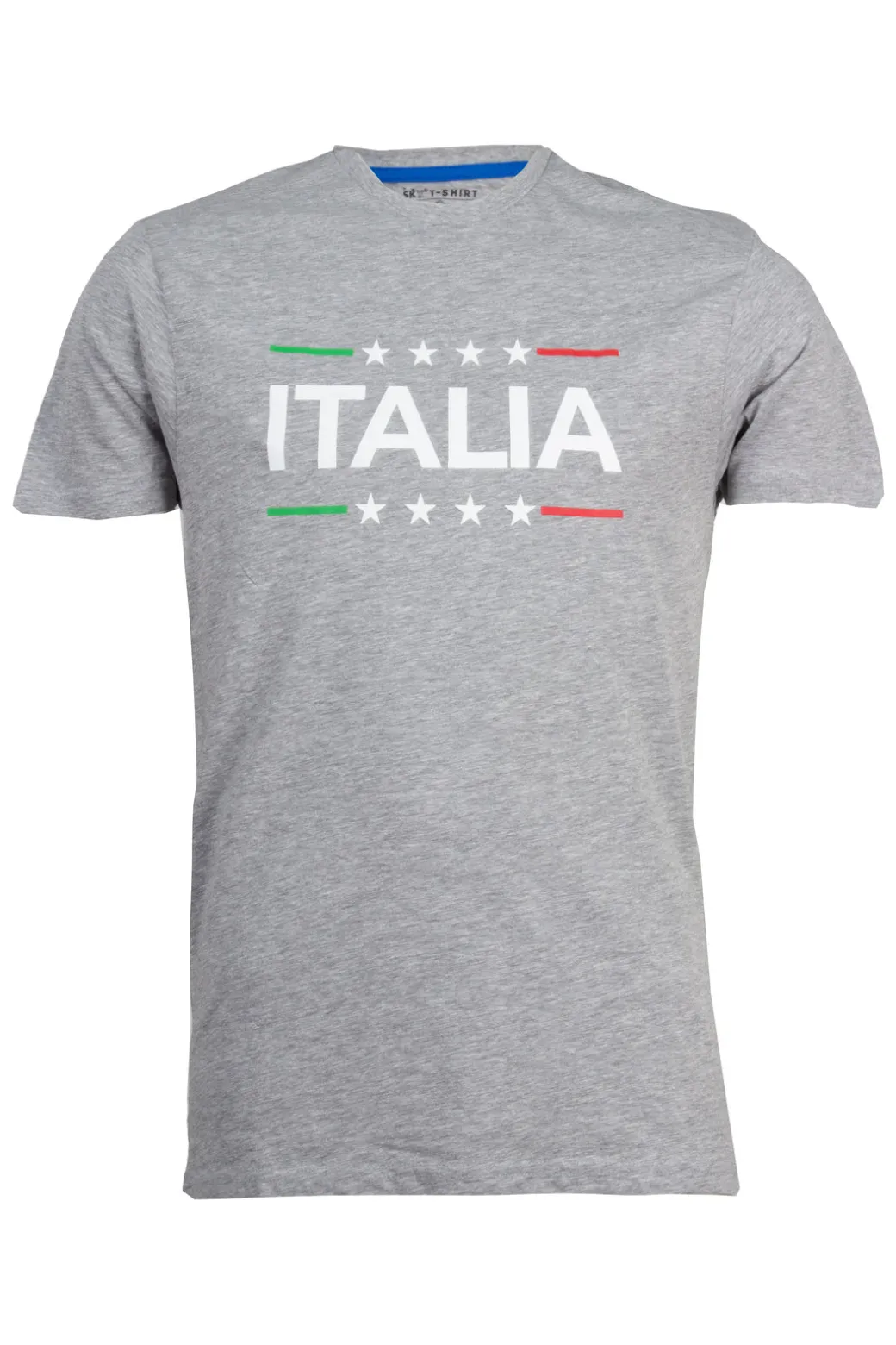 T-shirt girocollo manica corta con stampa Italia