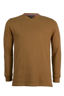 T-shirt girocollo manica lunga con taping interno collo