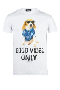 T-shirt girocollo uomo in cotone made in Italy
