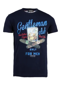 T-shirt girocollo uomo in cotone made in Italy