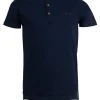 T-shirt in cotone slab con taschino con stampa interna