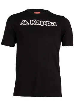 T-shirt Kappa girocollo in puro cotone con logo e scritta