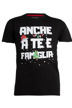 T-shirt manica corta con stampa natalizia