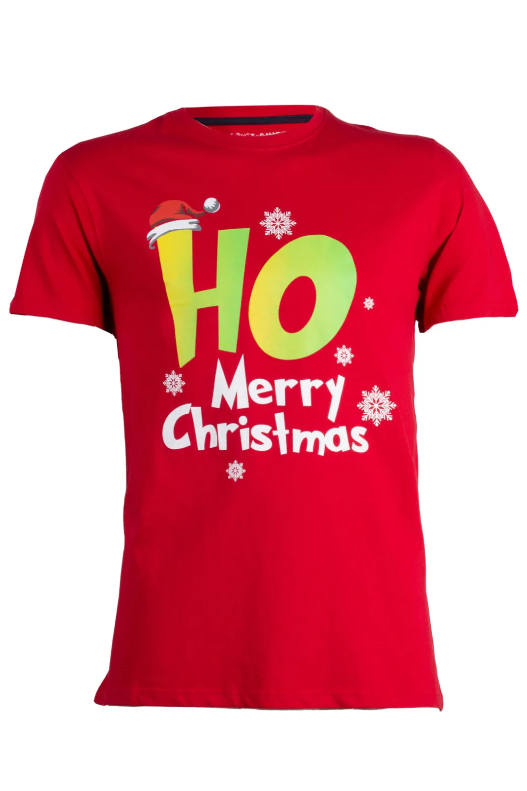 T-shirt manica corta con stampa natalizia
