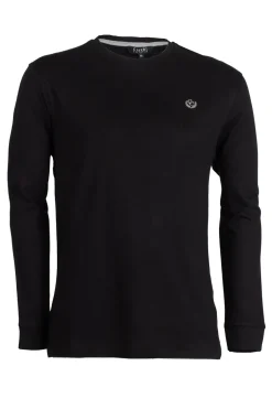 T-shirt manica lunga con logo ricamato